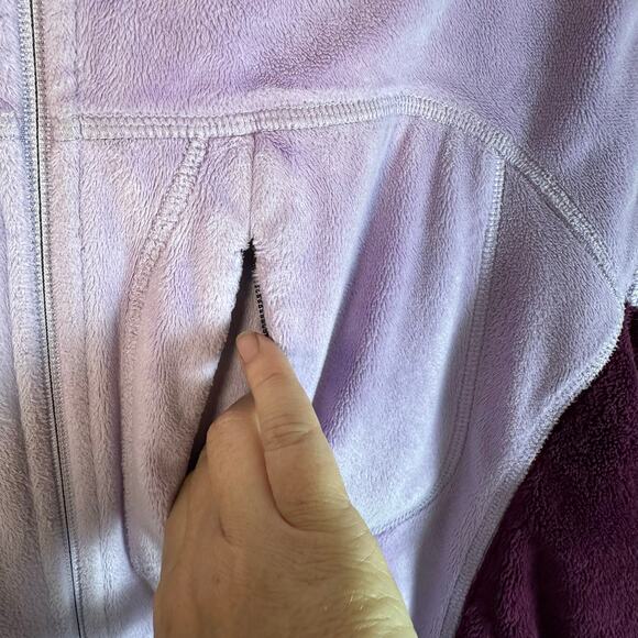 Mountain Hardwear purple zip up fleece jacket cozycore zip pockets Gorpcore - Picture 6 of 15